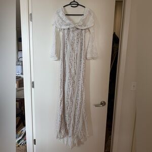 White Lace Maxi Dress